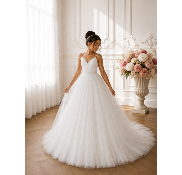 Vestido de ceremonia elegante para niña – Colección 2026 | Aylana Cérémonie