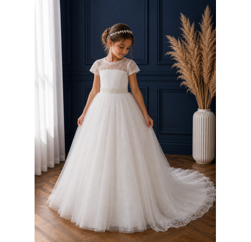 Elegante abito da cerimonia per bambina – Collezione 2027 | Aylana Cérémonie