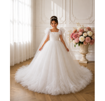 Vestido de ceremonia elegante para niña – Colección 2026 | Aylana Cérémonie