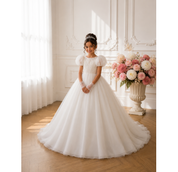 Elegante abito da cerimonia per bambina – Collezione 2026 | Aylana Cérémonie