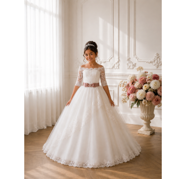 Elegante abito da cerimonia per bambina – Collezione 2026 | Aylana Cérémonie