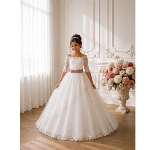 Elegante abito da cerimonia per bambina – Collezione 2026 | Aylana Cérémonie