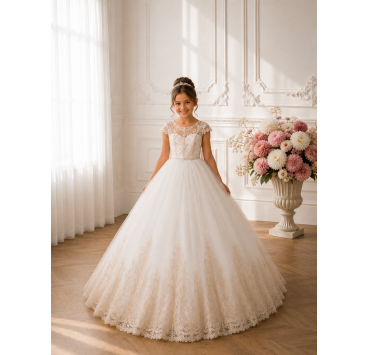 Vestido de cerimónia elegante para menina – Coleção 2026 | Aylana Cérémonie